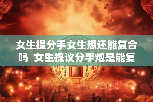 女生提分手女生想还能复合吗  女生提议分手炮是能复合吗