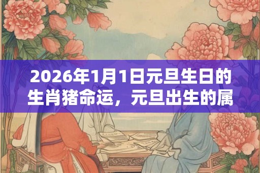 2026年1月1日元旦生日的生肖猪命运，元旦出生的属猪的人命运解析