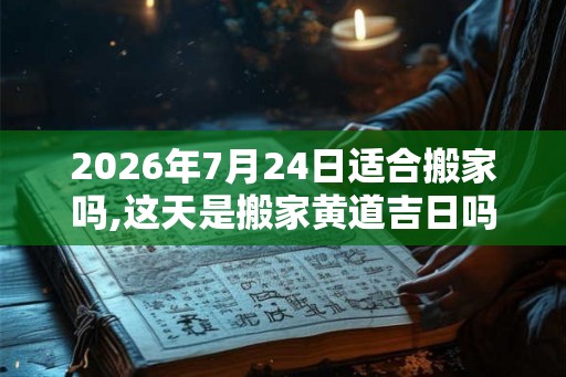 2026年7月24日适合搬家吗,这天是搬家黄道吉日吗 2026年7月24日适合搬家吗,这天是搬家黄道吉日吗