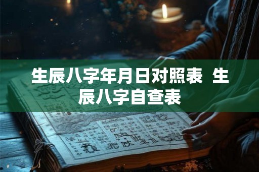 生辰八字年月日对照表 生辰八字自查表 生辰八字年月日对照表 生辰八字自查表