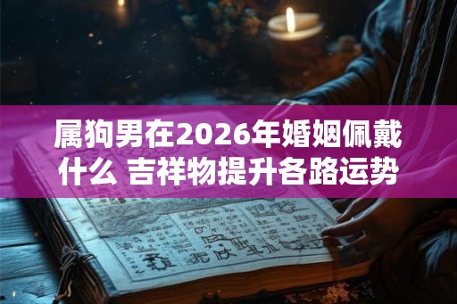 属狗男在2026年婚姻佩戴什么 吉祥物提升各路运势