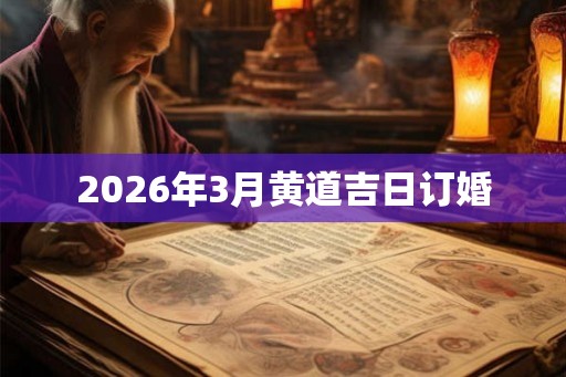 2026年3月黄道吉日订婚