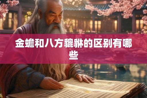 金蟾和八方貔貅的区别有哪些