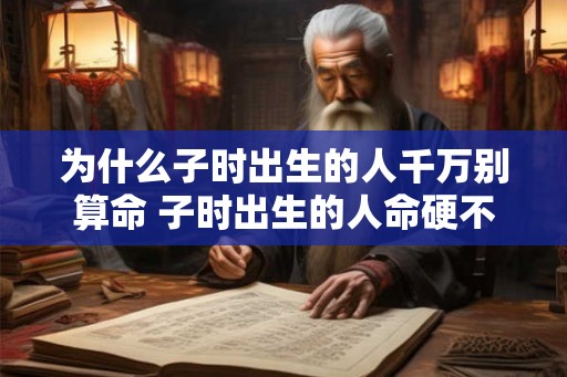 为什么子时出生的人千万别算命 子时出生的人命硬不