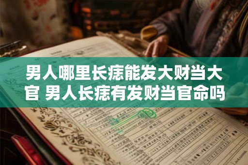 男人哪里长痣能发大财当大官 男人长痣有发财当官命吗