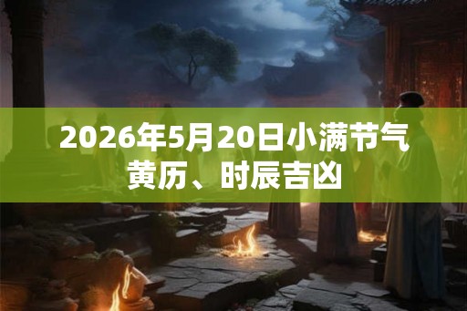2026年5月20日小满节气黄历、时辰吉凶