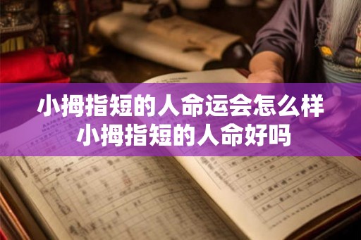 小拇指短的人命运会怎么样 小拇指短的人命好吗