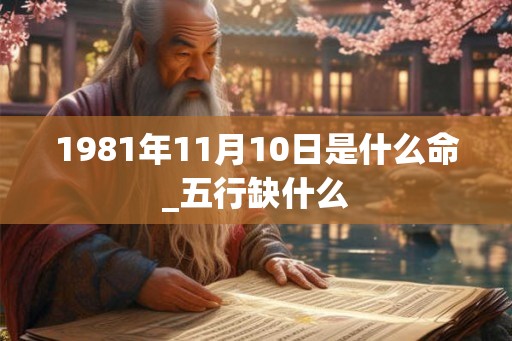 1981年11月10日是什么命_五行缺什么