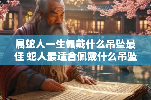 属蛇人一生佩戴什么吊坠最佳 蛇人最适合佩戴什么吊坠
