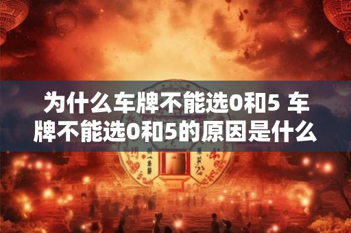 为什么车牌不能选0和5 车牌不能选0和5的原因是什么