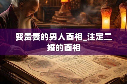 娶贵妻的男人面相_注定二婚的面相