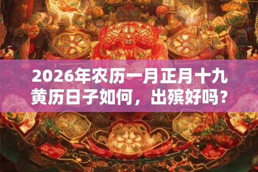 2026年农历一月正月十九黄历日子如何，出殡好吗？