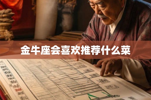 金牛座会喜欢推荐什么菜 金牛座会喜欢推荐什么菜