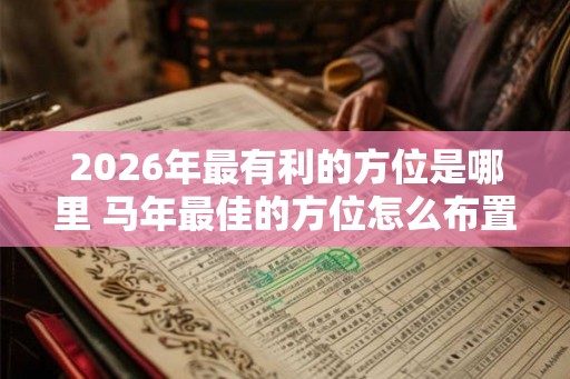 2026年最有利的方位是哪里 马年最佳的方位怎么布置