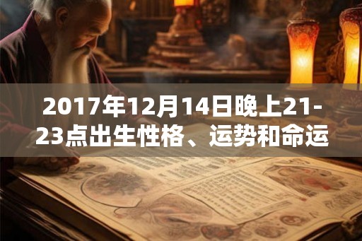 2017年12月14日晚上21-23点出生性格、运势和命运