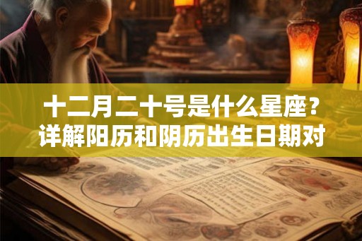 十二月二十号是什么星座?详解阳历和阴历出生日期对应的星座 十二月二十号是什么星座?详解阳历和阴历出生日期对应的星座