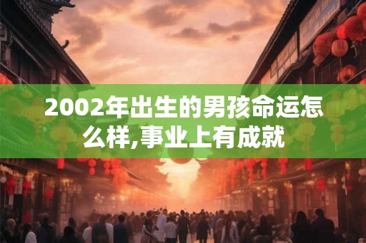2002年出生的男孩命运怎么样,事业上有成就