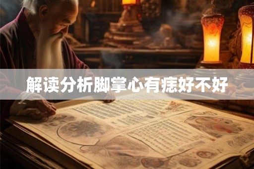解读分析脚掌心有痣好不好 解读分析脚掌心有痣好不好