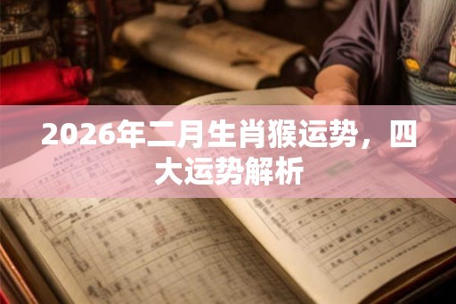 2026年二月生肖猴运势，四大运势解析