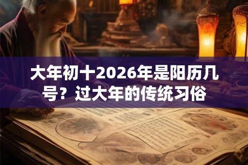 大年初十2026年是阳历几号？过大年的传统习俗
