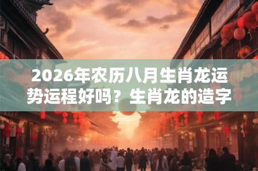 2026年农历八月生肖龙运势运程好吗？生肖龙的造字因缘