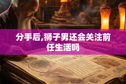分手后,狮子男还会关注前任生活吗