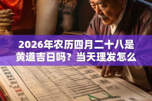 2026年农历四月二十八是黄道吉日吗？当天理发怎么样？