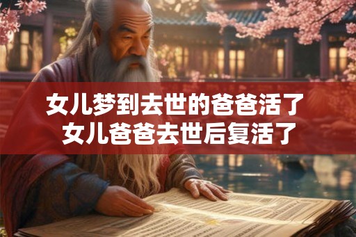 女儿梦到去世的爸爸活了 女儿爸爸去世后复活了