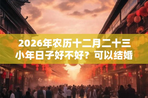 2026年农历十二月二十三小年日子好不好?可以结婚吗? 2026年农历十二月二十三小年日子好不好?可以结婚吗?