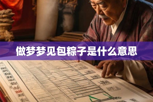 做梦梦见包粽子是什么意思