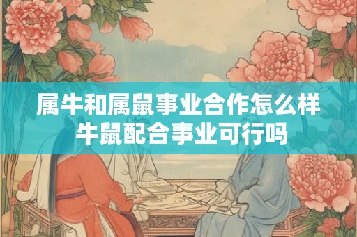 属牛和属鼠事业合作怎么样 牛鼠配合事业可行吗