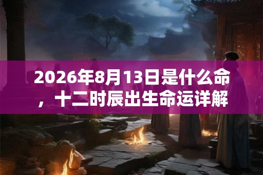 2026年8月13日是什么命，十二时辰出生命运详解
