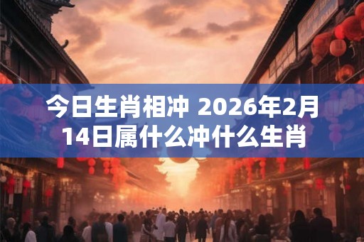 今日生肖相冲 2026年2月14日属什么冲什么生肖 今日生肖相冲 2026年2月14日属什么冲什么生肖