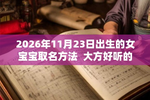 2026年11月23日出生的女宝宝取名方法  大方好听的名字大全