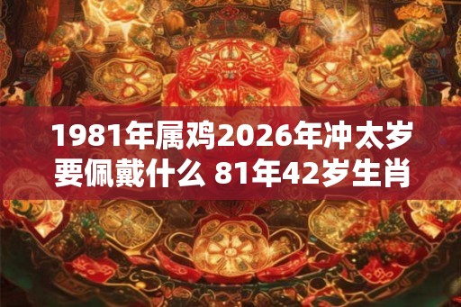 1981年属鸡2026年冲太岁要佩戴什么 81年42岁生肖鸡犯太岁怎么化解