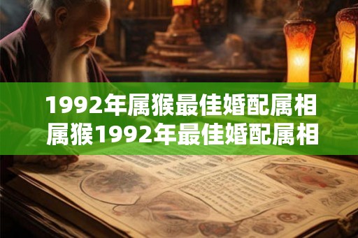 1992年属猴最佳婚配属相 属猴1992年最佳婚配属相是什么 1992年属猴最佳婚配属相 属猴1992年最佳婚配属相是什么