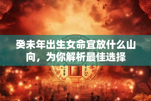 癸未年出生女命宜放什么山向，为你解析最佳选择