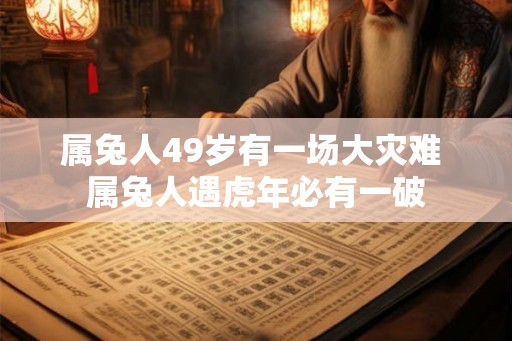 属兔人49岁有一场大灾难 属兔人遇虎年必有一破