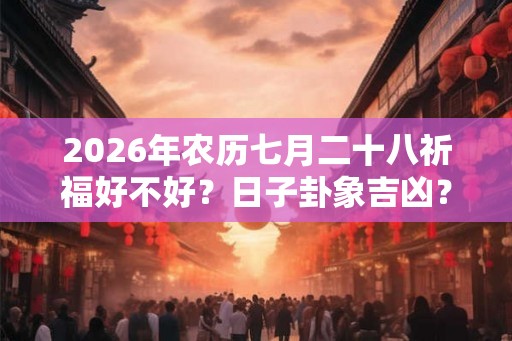 2026年农历七月二十八祈福好不好？日子卦象吉凶？