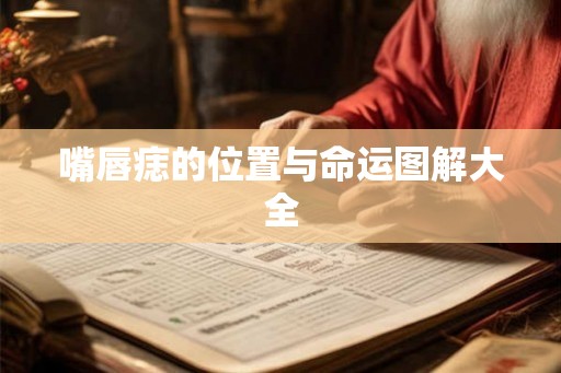 嘴唇痣的位置与命运图解大全