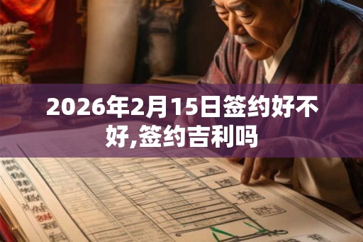 2026年2月15日签约好不好,签约吉利吗