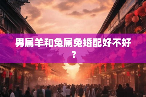 男属羊和兔属兔婚配好不好? 男属羊和兔属兔婚配好不好?