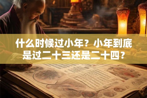 什么时候过小年?小年到底是过二十三还是二十四? 什么时候过小年?小年到底是过二十三还是二十四?