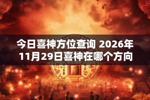 今日喜神方位查询 2026年11月29日喜神在哪个方向
