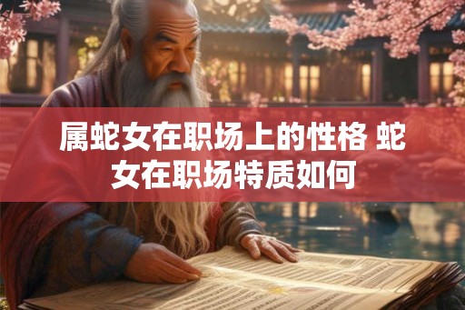 属蛇女在职场上的性格 蛇女在职场特质如何