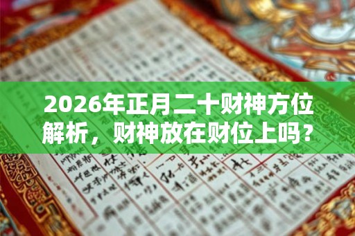 2026年正月二十财神方位解析，财神放在财位上吗？