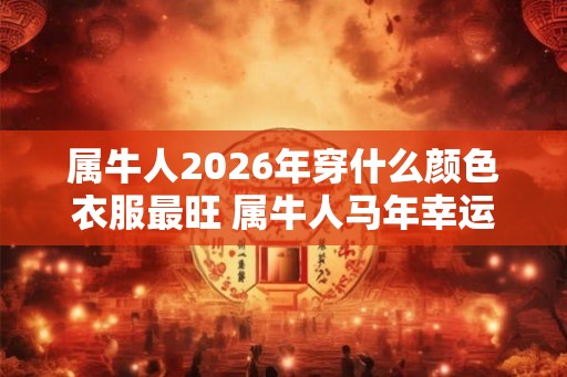 属牛人2026年穿什么颜色衣服最旺 属牛人马年幸运色是什么