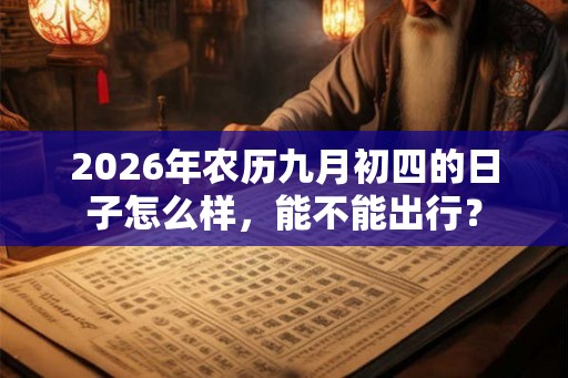 2026年农历九月初四的日子怎么样，能不能出行？