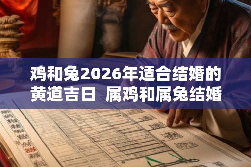 鸡和兔2026年适合结婚的黄道吉日  属鸡和属兔结婚最佳日期