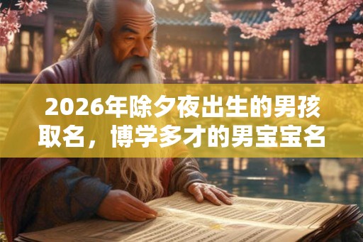 2026年除夕夜出生的男孩取名，博学多才的男宝宝名字